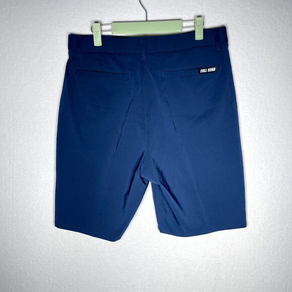 Full Send NelkBoys Performance Golf Shorts Dark Blue Mens Size Medium NEW - Picture 2 of 12